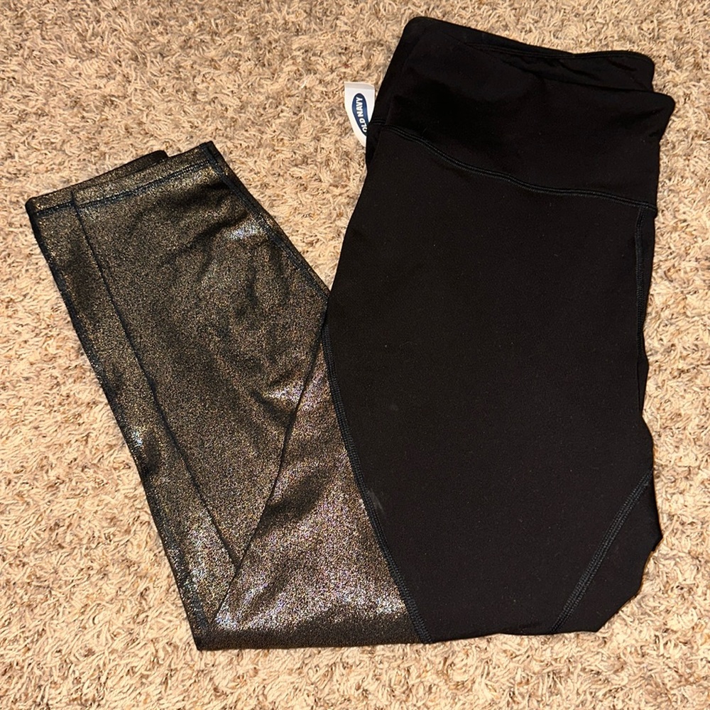 Old navy gold shimmer leggings